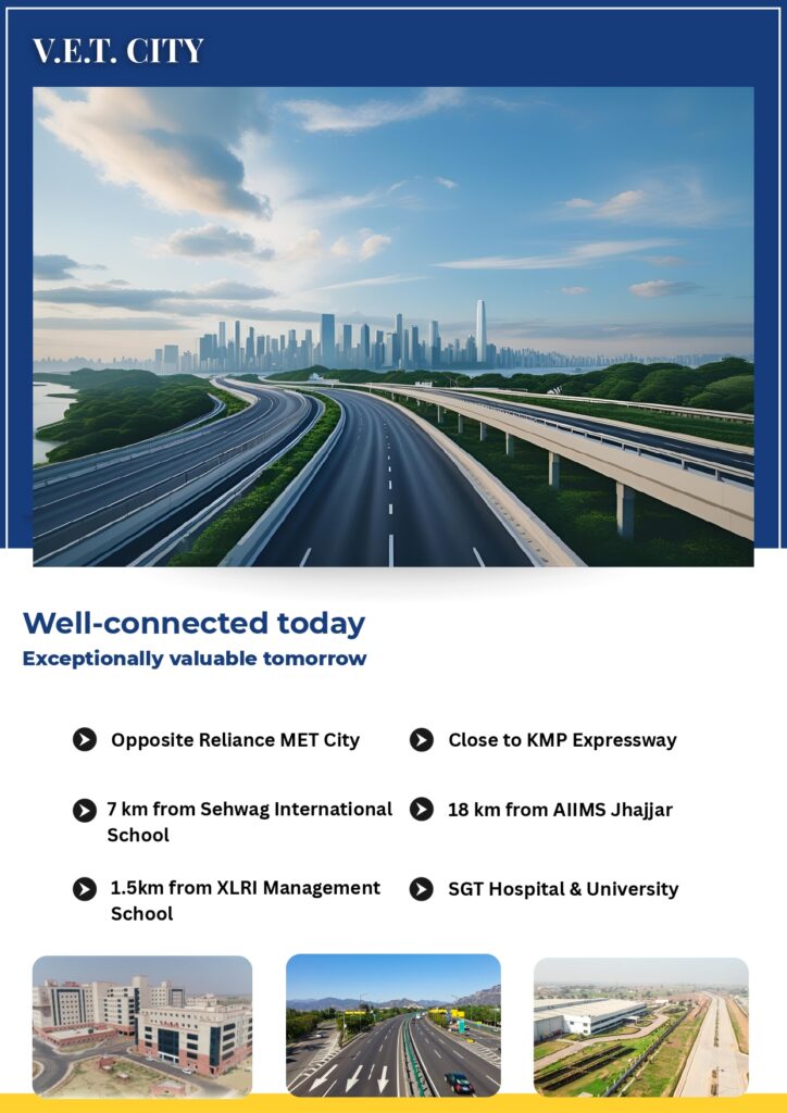 Vedanta Economic Township location map near Reliance MET City Jhajjar